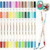 24-Pack Shuttle Art 48 Colors Dual Tone Acrylic Paint Markers