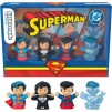 4-Count Little People Superman Through The Ages Mini Figure
