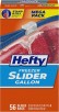 56-Count 1-Gallon Hefty Slider Freezer Storage Bags