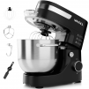 5.5-Qt  WHALL 12-Speed Tilt-Head Stand Mixer, Black with Dough Hook, Wire Whip, Beater