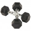 2-Count 5-Lb BalanceFrom Non-Slip Grip Dumbbell, Rubber Hex