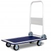 Costway 330lbs Platform Cart Dolly Foldable Push Hand Iron (Blue/White)