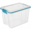 Walmart: Sterilite Clear Gasket Box with Blue Latches & Gasket: 20-Quart $6.97, 10-Count 6-Quart $10.98 & More
