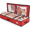 Hearth & Harbor Wrapping Paper Storage Container: Red Medium $8.98, Large Blue $14.93 & More