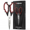 Astercook Halloween Heavy Duty Kitchen Scissors (Gothic Skull: Red or Black)
