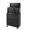 24-inch 5-Drawer Frontier Rolling Tool Chest and Cabinet Combo, Steel, Black