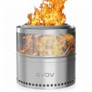 18" GVDV Fire Pit for Camping Smokeless, Collapsible Stainless Steel Heater with Bag