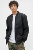 Gap 100% Recycled Relaxed Ripstop Bomber Jacket (Black)