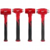 4-Piece Milwaukee 48 oz., 16 oz., 28 oz., and 32 oz., Dead Blow Hammer Kit