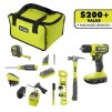 RYOBI ONE+ 18V Cordless 2-Tool Combo Kit with Drill/Driver, Circular Saw, 1.5 Ah & 2 Ah Batteries