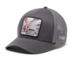 Columbia Unisex PFG Patch Mesh Ball Cap (Shark/City Grey/Redfish Shine, Small-Medium)
