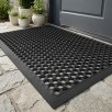 RESARE Rubber  Non Slip Waterproof Front Door-Mat (Black): 17"x30"  $13.99, 32" x 47"  $34.99