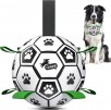 6-Inch QDAN Dog Soccer Ball w/ Straps (Black/Green)