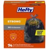 74-Count 30-Gallon Hefty Strong Large Trash Bags, Black