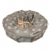 Kitty City Tunnel Cat Bed (Pattern) - Brown