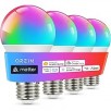 4-Pack  OREiN Matter Smart Light Bulb, A19 RGBTW Color Changing Light Bulbs