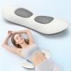 Ylekto Lumbar Support Pillow - Lower Pillow for Back Pain Relief w/ Removable Washable Cover (Light Grey)