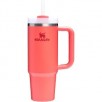 30-Oz STANLEY Quencher H2.0 Stainless Steel Flow State Tumbler w/ Handle and Straw | 3-Position Lid (Hot Coral)
