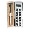 Magic Pen Box With Calculator, Silver/Black