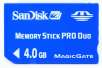 SanDisk 4GB Memory Stick Pro Duo