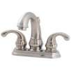 Double Handle Treviso Brushed Nickel Lavatory Faucet