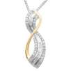 1/2 ct. t.w.* Diamond Figure "8" Pendant. 10K Yellow Gold 