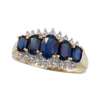 Sapphire Ring with Diamond Accents 