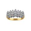 1 ct. tw.* Diamond 3-Row Fashion Ring. 10K Yellow Gold 