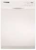 White Whirlpool 24 in. Built-In Dishwasher with SheerClean Wash System 