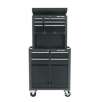 Craftsman 5 Drawer Tool Center w/Riser and Panel - Platinum and Black 
