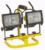 Dual Head Pivoting Work Light With Stand