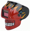 RED SKULL WELDING HELMET