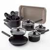 Farberware Cooksview 14-Pc Nonstick Cookware Set W/ 2 Bonus Cookie Sheets