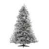 7.5' Flocked Motten Pine Tree w/ 700 Lights   