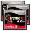 SanDisk 4 GB Extreme III CompactFlash Memory Card 3-Pack
