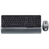 Logitech Cordless Desktop S520 Keyboard Laser Mouse Black