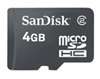 SanDisk 4GB Micro SDHC Card with SDHC Card Adapter, Model SDSDQ-4096-A11M