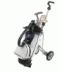 Miniature Golf Cart Pen Holder, Black/White