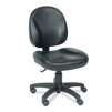 RS To�Go Gibson Leather Task Chair, 40 3/4"H x 23"W x 28 1/2"D, Black