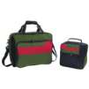2-Piece Messenger And Lunch Tote Set, Black/Green/Red