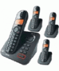 Philips CD1554B/17 DECT 6.0 4 Handset Expandable Cordless Phones with Digital Answering Machine