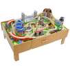 Imaginarium Classic Train Table with Roundhouse Wooden Train Set