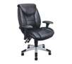 Sealy Leather Multi-Function Managers Chair, Black