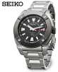 Seiko SUN005 Kinetic Stainless Steel Black TiCN GMT Power Reserve Automatic Mens Watch