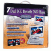 7" Spectroniq PDV-768 Widescreen Portable DVD Player w/Additional LCD Screen (Silver) Spectroniq PDV-768