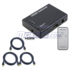 HDMI v1.3 + HDCP 3 Ports Mini Switch w/ Receiver and Remote + 3x 6
