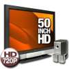 Vizio JV50P 50" Plasma HDTV - 720p, 15000:1, 16:9, 1366 x 768, HDMI, NTSC, ATSC, QAM, Digital 5.1 Surround Sound