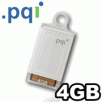 PQI Intelligent Drive i815 Plus 4GB USB Flash Drive, White, Waterproof and Dust-Resistant