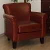 Cosmopolitan Cognac Leather Arm Chair