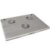Notebook Cooler Pad with Three Built-in 60 mm Fans (Silver)